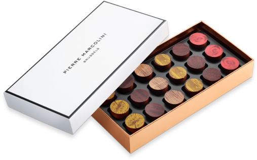 Estuche De 18 Chocolates - Case (626x391), Png Download
