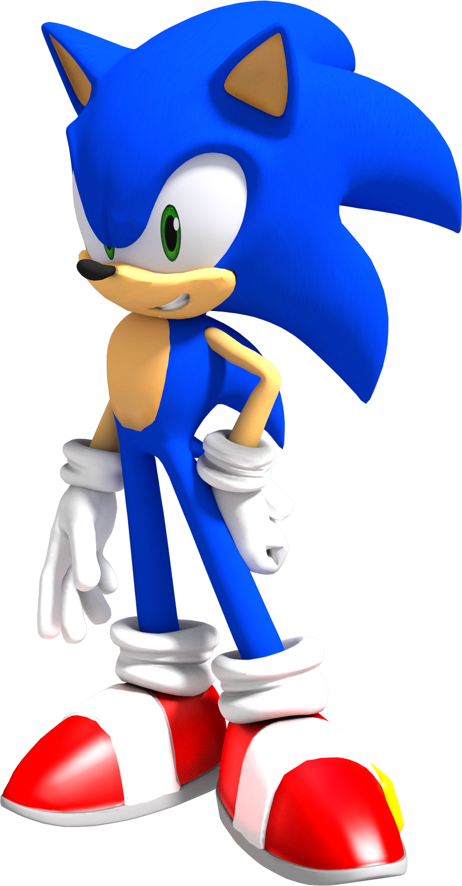 Sonic The Hedgehog - Sonic Cd Sonic Renders (913x1749), Png Download