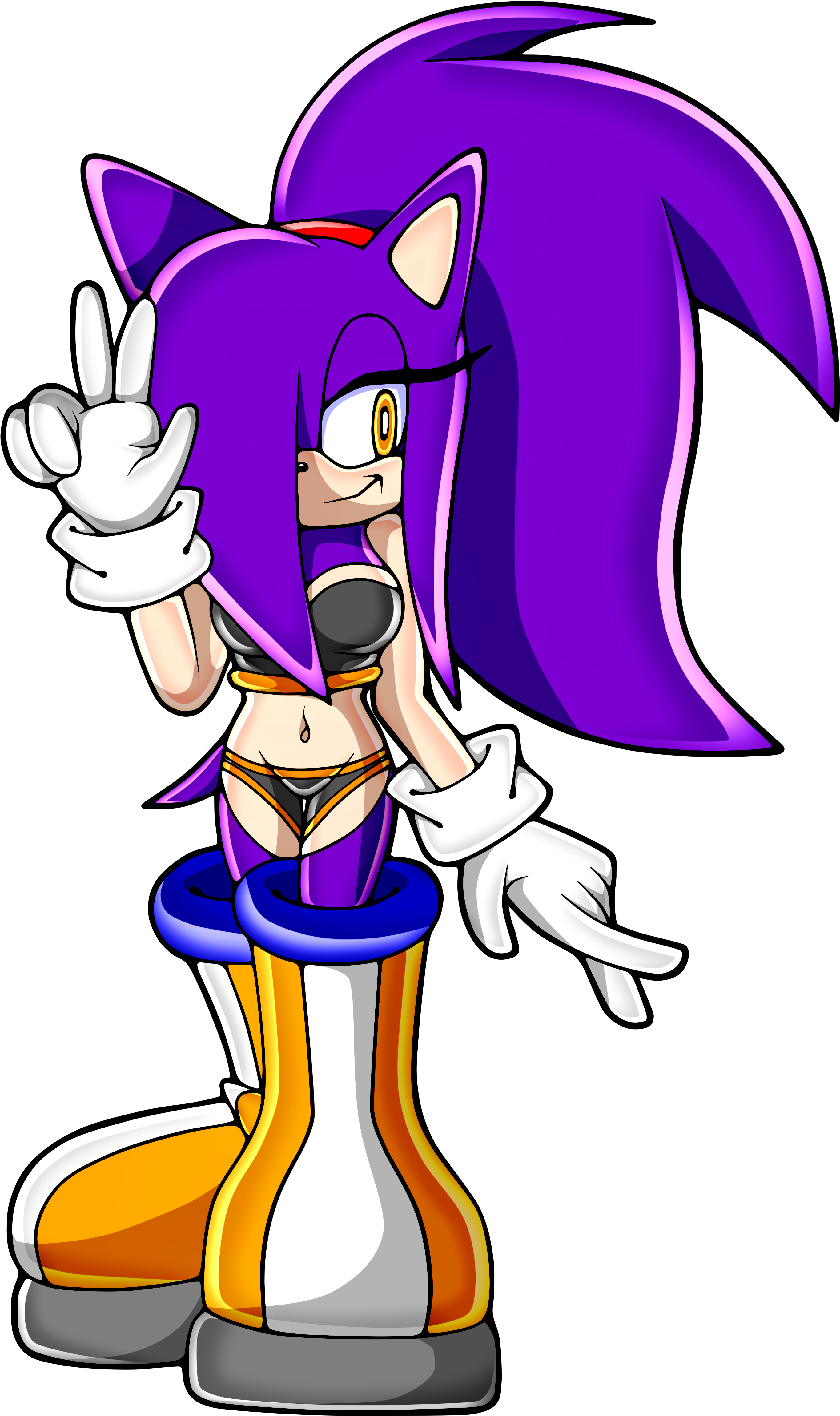 Natacha The Hedgehog - Sonic The Hedgehog (2900x4706), Png Download