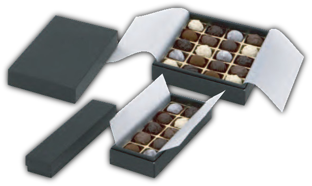 Black Rs Chocolate Boxes - Chocolate Box Black & Gold (611x366), Png Download