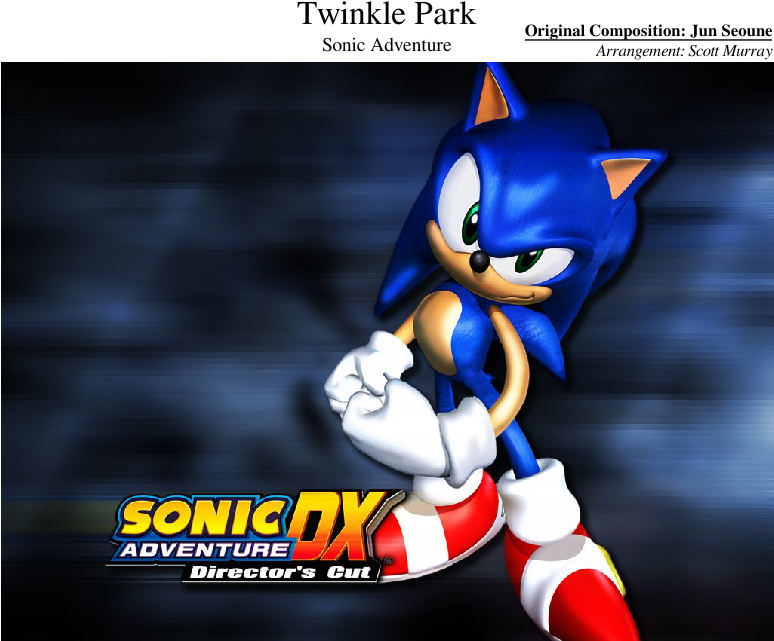 Twinkle Park Sheet Music Composed By Original Composition - Sonic Adventure Dx (850x1100), Png Download