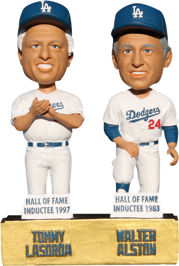 Tommy Lasorda Walter Alston Dual La Dodgers Sga Los - Los Angeles Dodgers (760x1024), Png Download