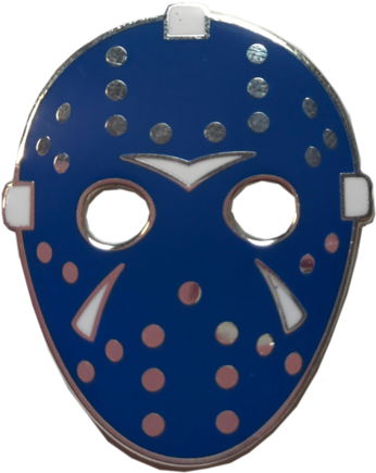Sold Out La Dodgers Hockey Mask - La Hockey Mask - Enamel Pin (600x600), Png Download
