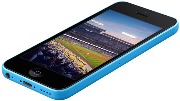 La Dodgers Stadium Splash - Iphone 5c (593x339), Png Download