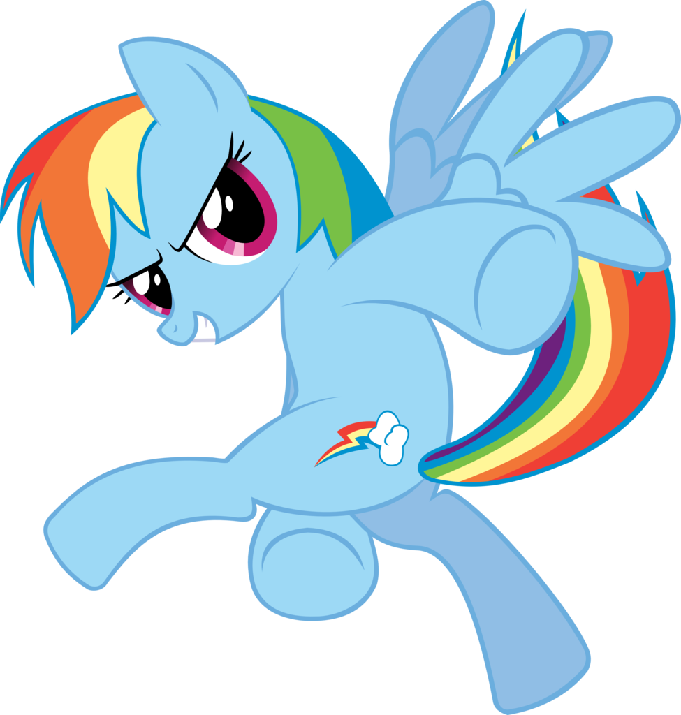 Drewdini, Pose, Rainbow Dash, Safe, Simple Background, - My Little Pony: Friendship Is Magic (975x1024), Png Download