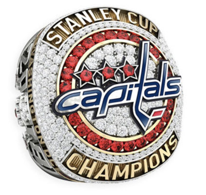 The Caps Got Their Stanley Cup Rings - Washington Capitals (600x400), Png Download