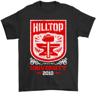 Hilltop University 2010 The Walking Dead Shirts T Shirt - Woody Creek Tavern T Shirt (394x394), Png Download