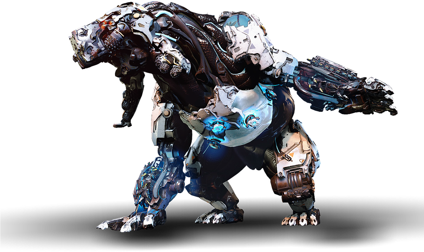 Frostclaw - Horizon Zero Dawn Machines (1400x904), Png Download