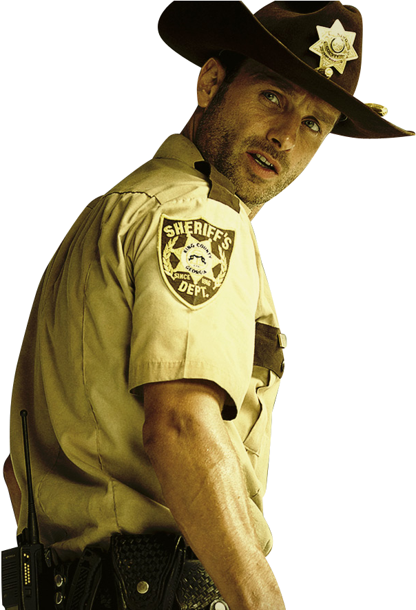 Png Rick - Sheriff Walking Dead Png (639x885), Png Download