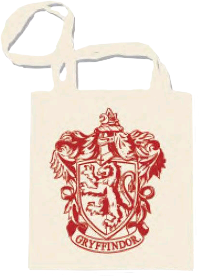 Harry Potter Gryffindor Crest One Colour Shopper - Gryffindor Tote Bag (410x570), Png Download