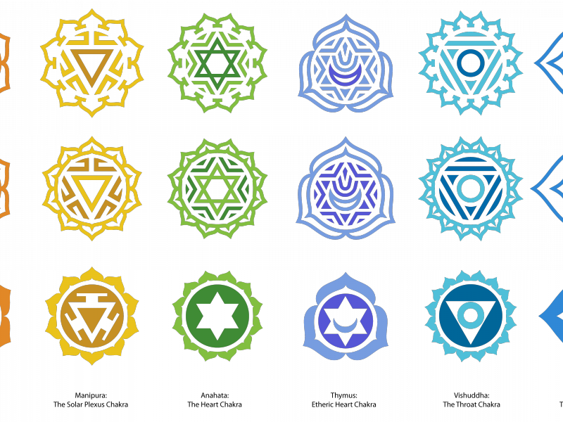 Chakra Symbols Royalty Free - 7 Chakras Symbols (800x600), Png Download