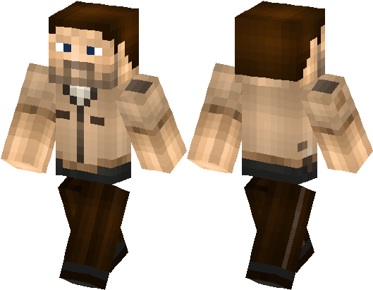Character Of The Walking Dead - Skin Minecraft The Walking Dead (528x418), Png Download