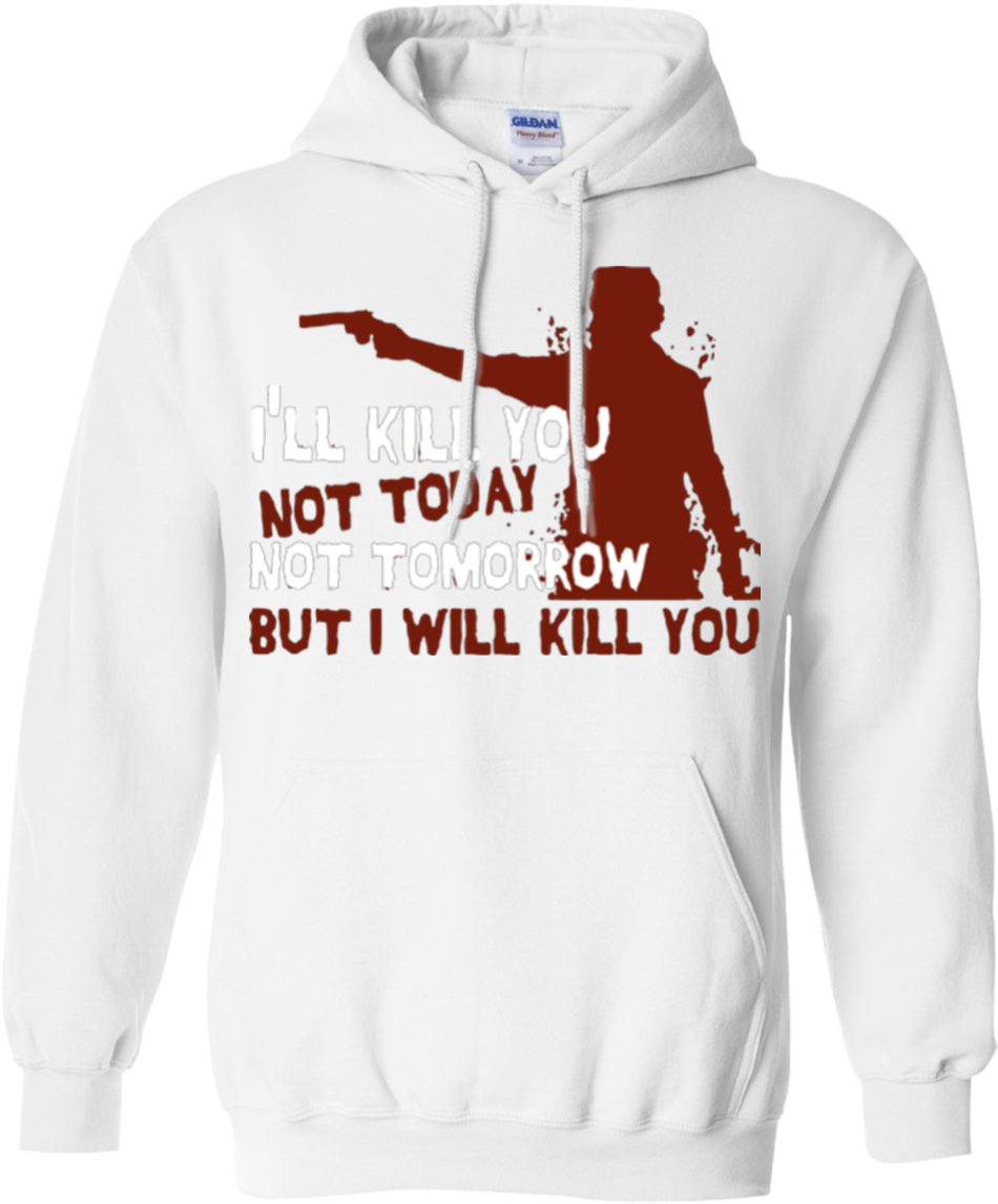 I Will Kill You The Walking Dead Rick Grimes Hoodies - Not In Service T-shirt (1155x1155), Png Download