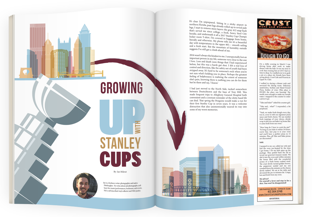 Growing Up With Stanley Cups - Stadt-skyline Pittsburghs, Pennsylvania | Fleecedecke (1059x738), Png Download