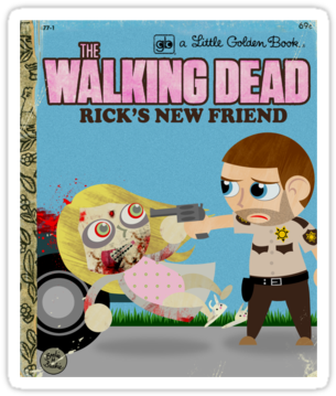 Zombie - Walking Dead Book Golden Little (375x360), Png Download