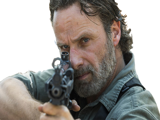 Lien Direct, 2017/51/6/1514023488 Rick 1sticker - Walking Dead Rick (680x510), Png Download