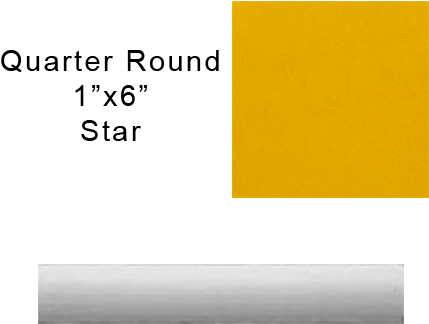 Genies Collection Short Quarter Round In Star - Quality Policy (455x455), Png Download