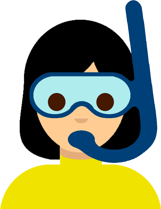 Scuba-diving Girl Emoji - Scuba Diving (725x935), Png Download