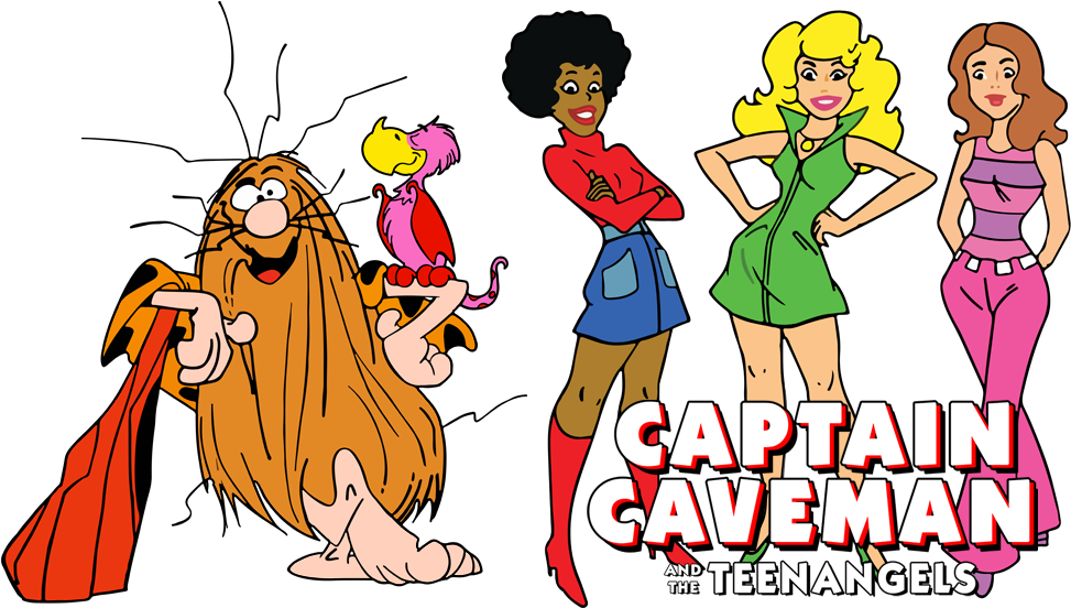 Captain Caveman & The Teen Angels Image - Captain Caveman Teen Angels (1000x562), Png Download