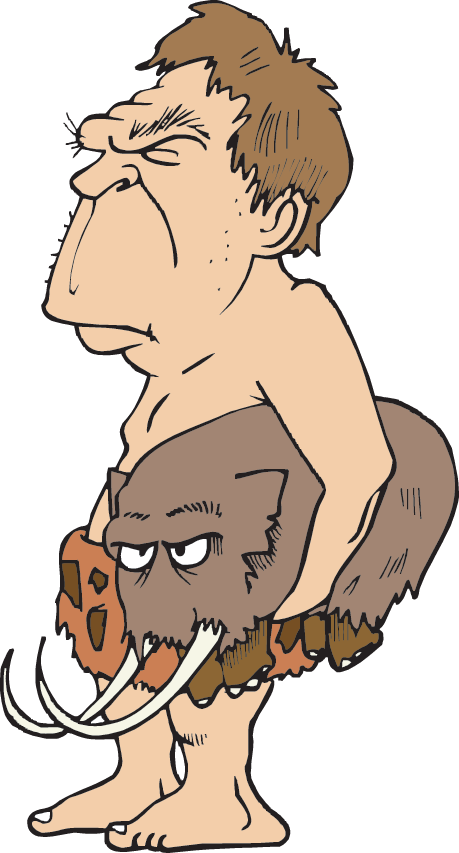 Caveman - Mammoth Evolution (459x853), Png Download