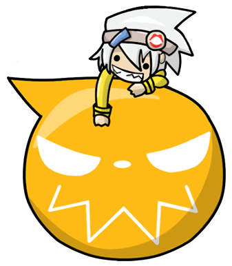 Soul Eater And Soul Image - Soul Eater Chibi Png (350x415), Png Download