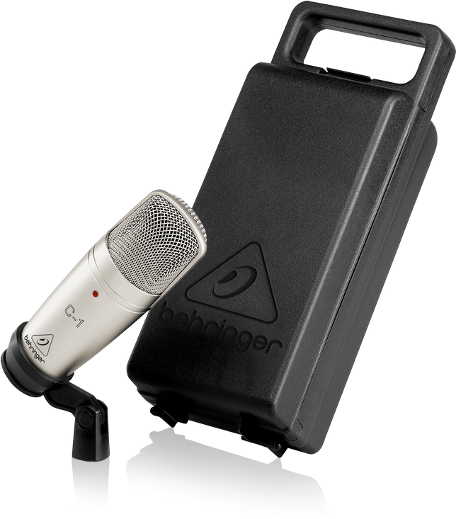 Behringer C-1 Studio Condenser Microphone - Behringer C-1 Cardioid Microphone For Vocals (643x800), Png Download