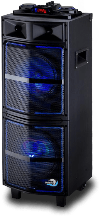 Rechargeable Party Speakers - Loudspeaker (588x736), Png Download