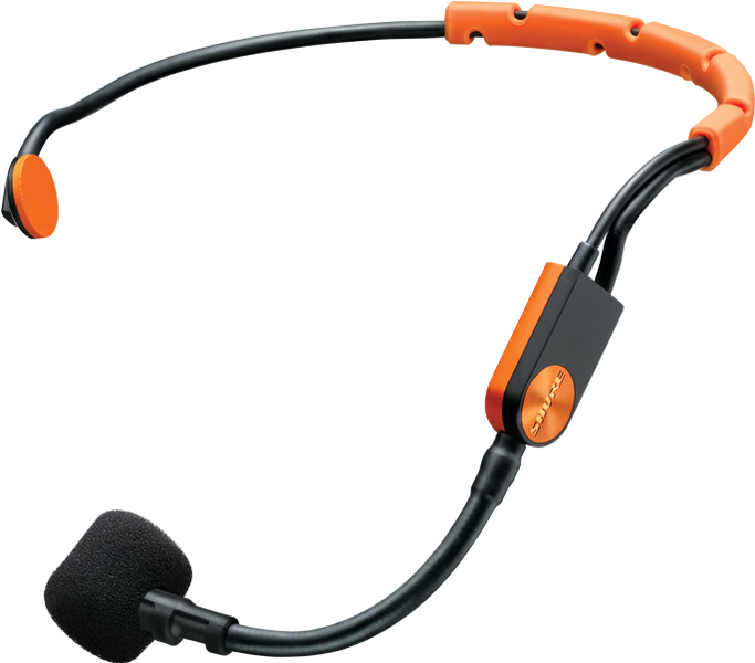 Illustration Shure Sm31fh Fitness Headset Condenser - Shure Sm31fh Tqg Wireless Headset Condenser Mic (1700x600), Png Download