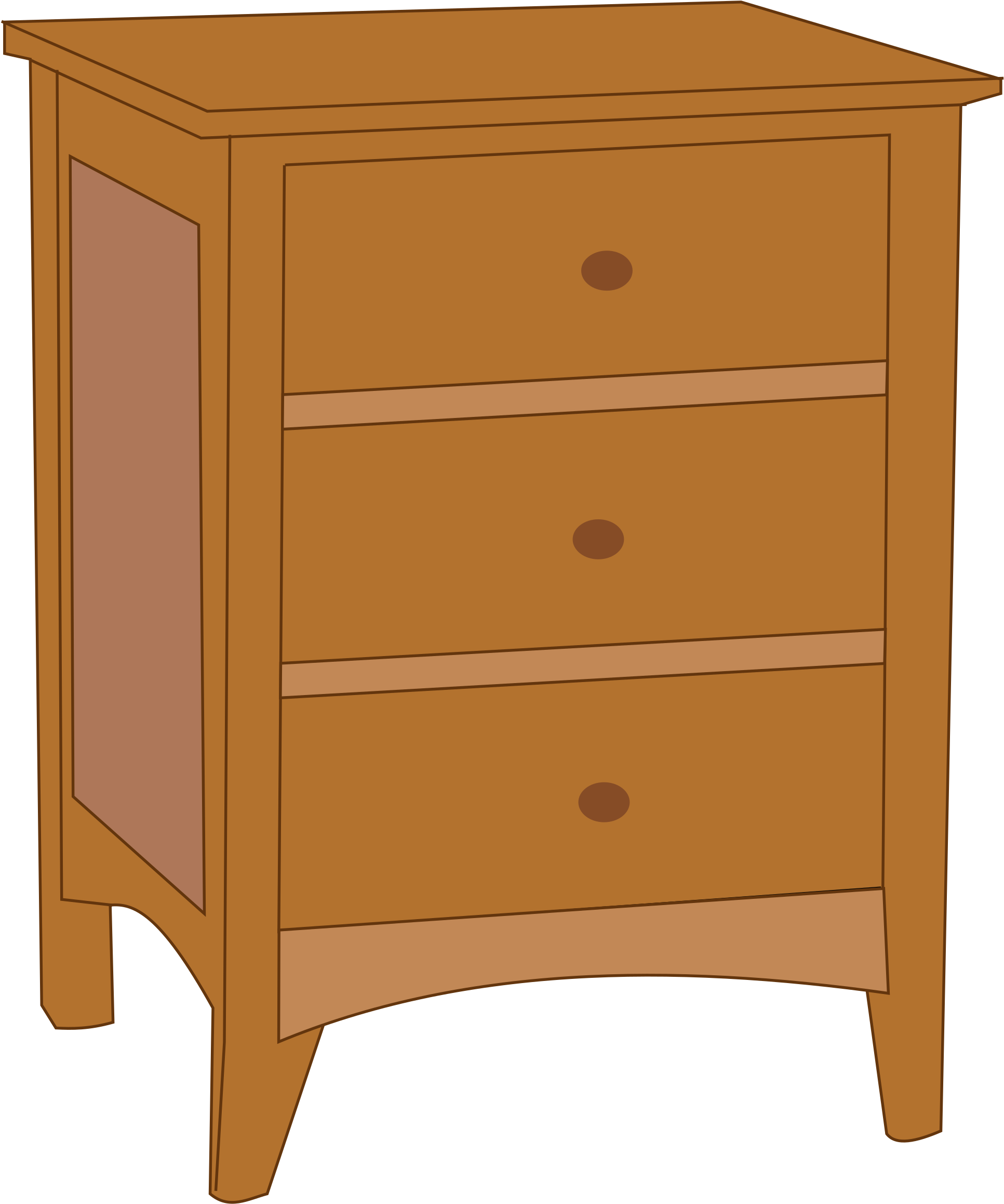 Dresser Clipart End Table - Dresser Clipart (2008x2400), Png Download
