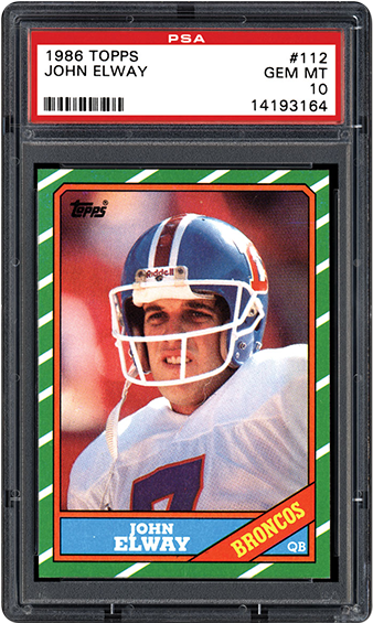 John Elway Trading Cards Collecting The "duke Of Denver" - 1986 Topps #112 John Elway Psa 10 Broncos (420x564), Png Download