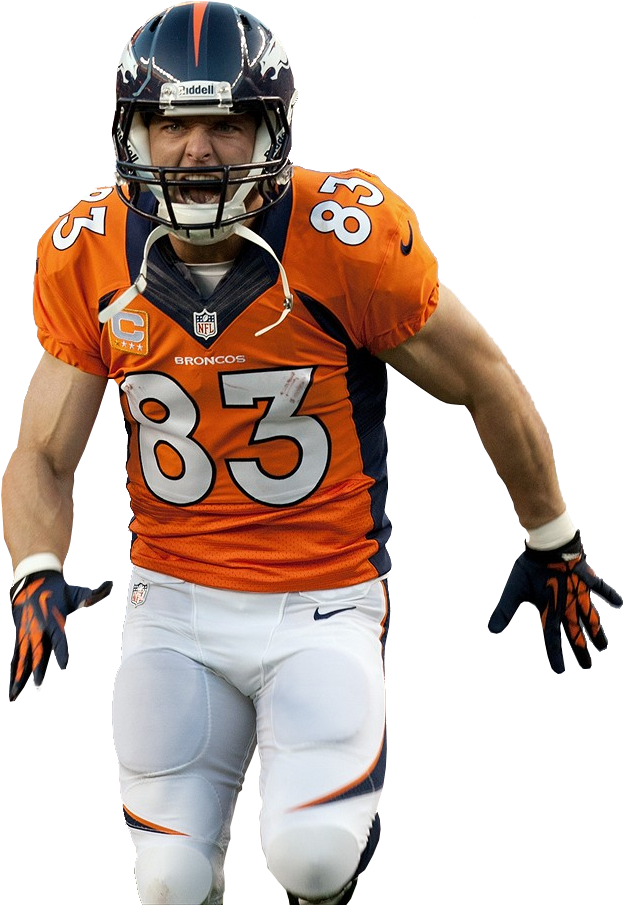 Welker Wes - Broncos Player Png (796x1000), Png Download