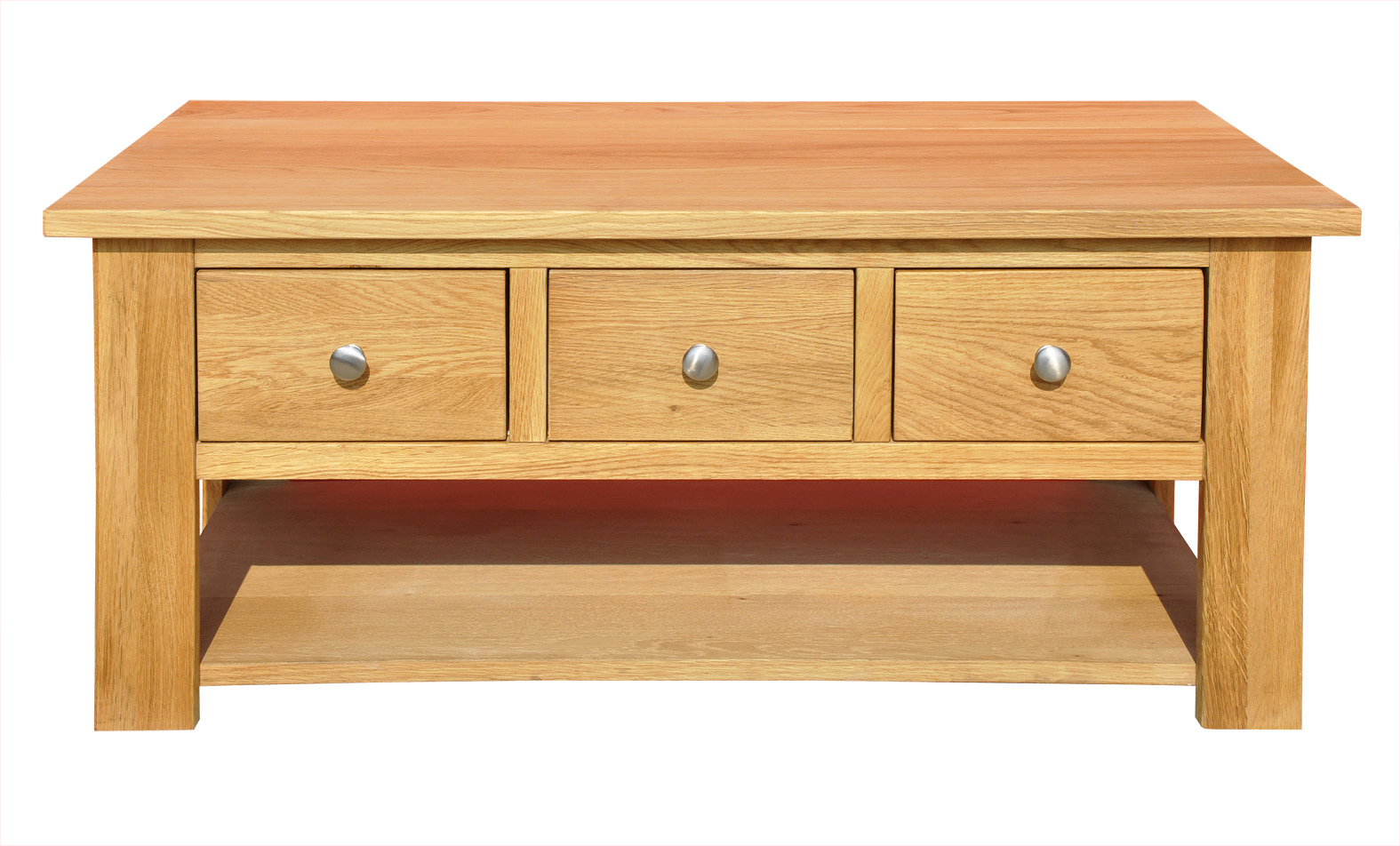 Coffee Table 3 Drawers - Product (1575x952), Png Download