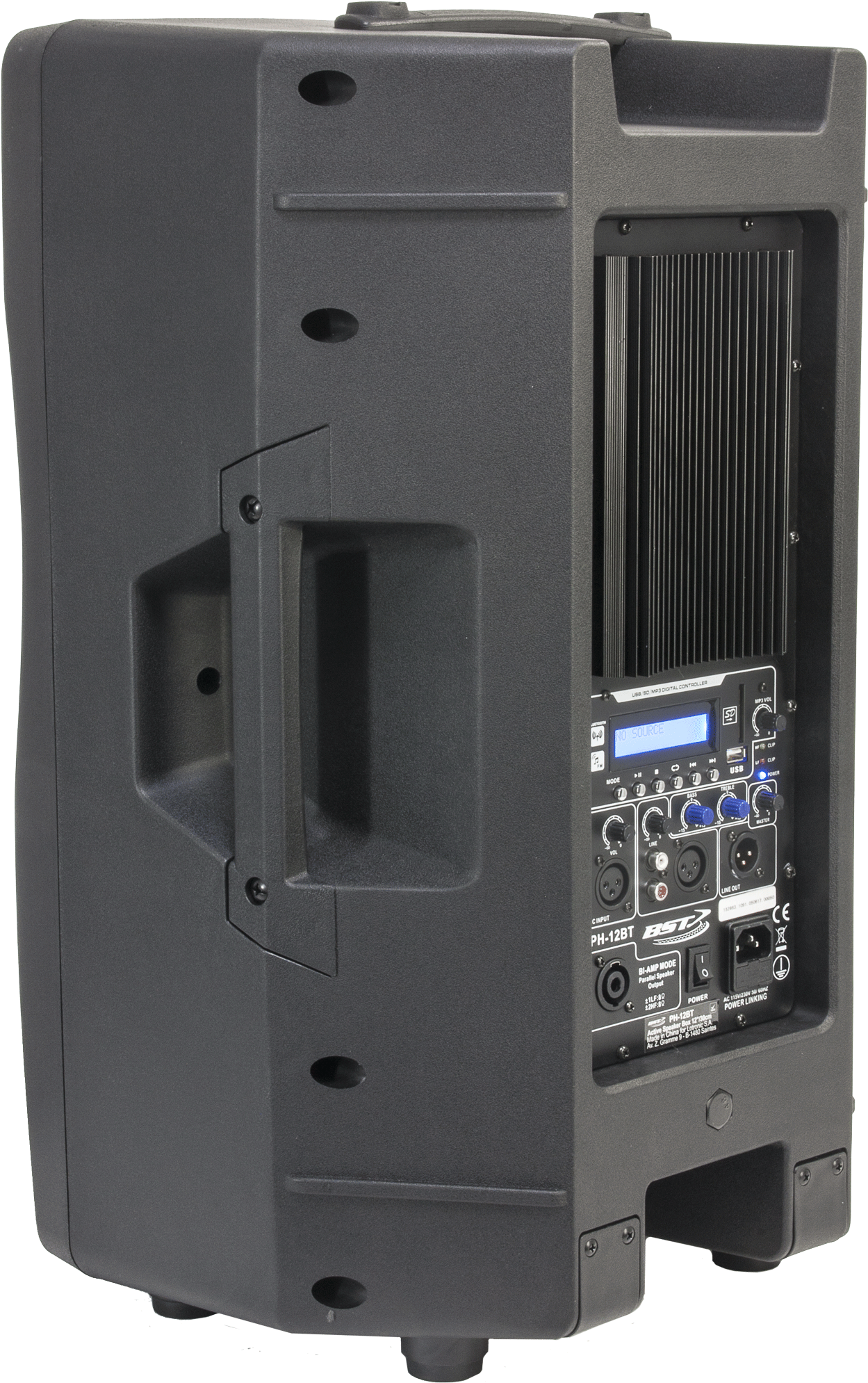 Bst Ph12-bt 12-inch 500w Active Abs Speaker (1310x2080), Png Download