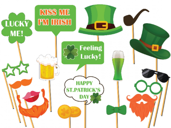 Patrick's Day Photo Booth Prop, Green Beer Saint Patty's - Saint Patrick's Day (700x700), Png Download
