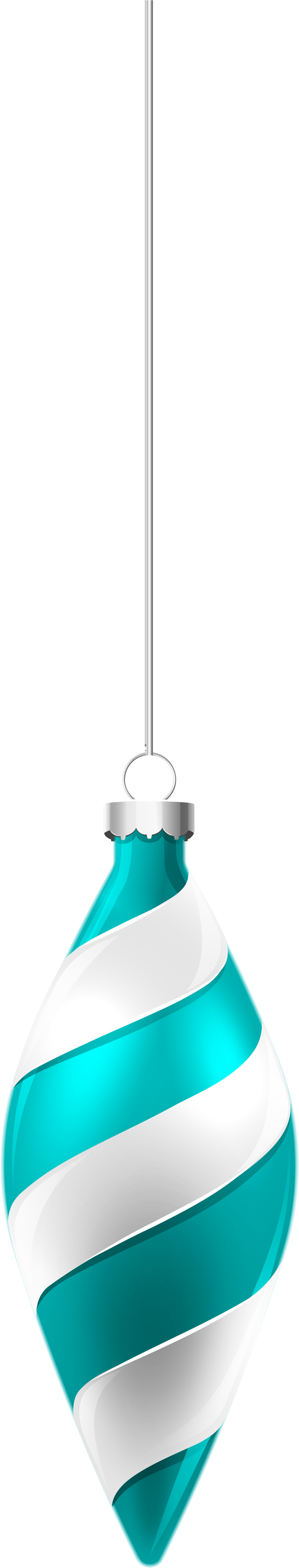 Blue Christmas Ornament Png Clipart Image, Is Available - Clip Art (1521x6311), Png Download