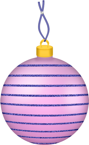 0, - Purple Christmas Ornaments Clip Art (355x577), Png Download