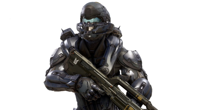 Spartan Locke, Halo 5, Halo - Halo 5 Wallpaperwide Spartan Look (748x421), Png Download