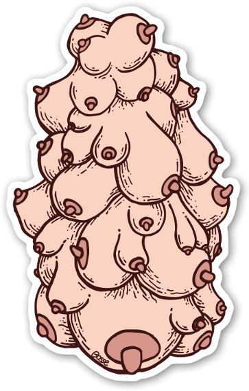 Boobs Invasion Sticker - Al-assad Family (396x600), Png Download