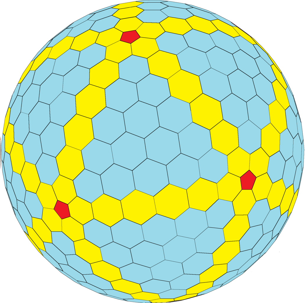 Goldberg Polyhedron 7 0 - Goldberg Polyhedron (1032x1024), Png Download