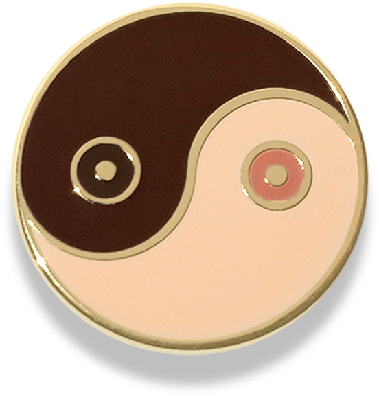 "breast Friends" Lapel Pin (960x1280), Png Download