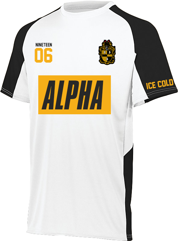 Alpha Phi Alpha Home Soccer Jersey - White Alpha Phi Alpha Shirt (800x800), Png Download
