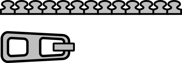 Image Royalty Free Stock Panda Free Images Zipperclipart - Zipper Head Vector Png (600x208), Png Download