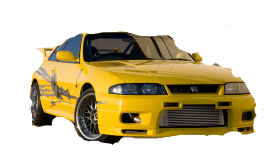 Yellow Nissan Skyline Gtr - Nissan Skyline R33 Rapido Y Furioso (540x346), Png Download