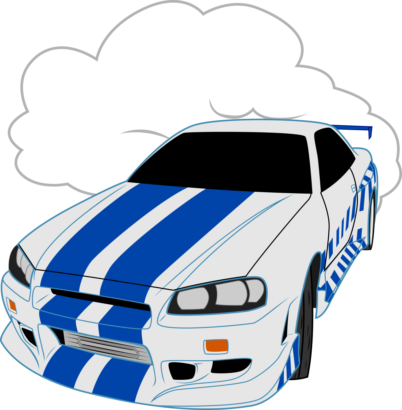 R34 Drawing Drawn - Brian O Connor Art (1600x1635), Png Download
