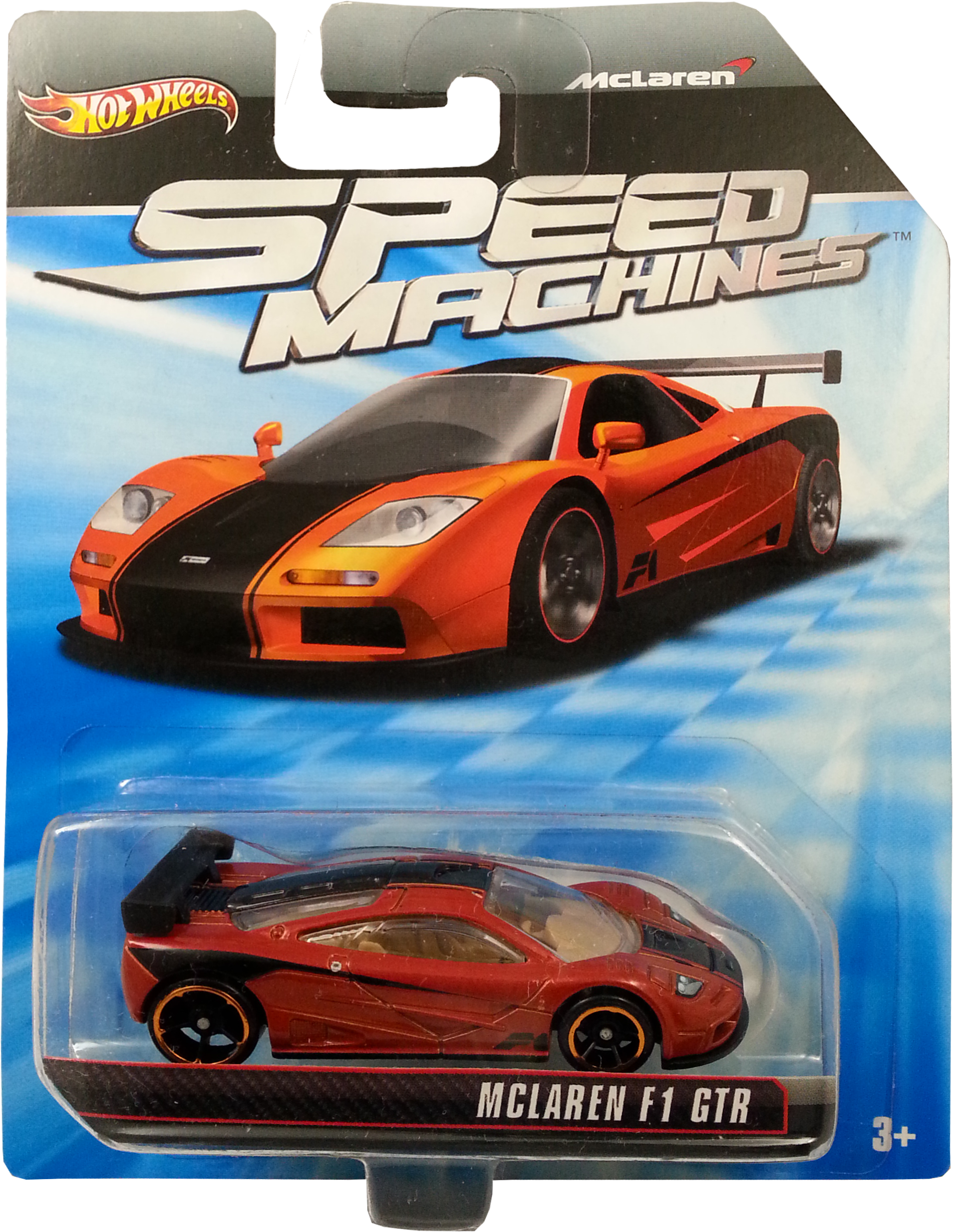 Mclaren F1 Gtr Package Front - Hot Wheels Speed Machine Mclaren (1909x2469), Png Download