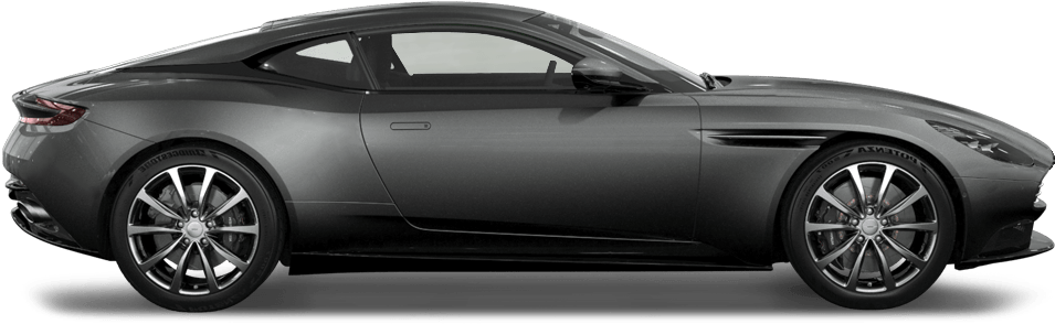 Aston Martin Db 11 Grey Side View Png - Aston Martin Db11 V12 (1000x423), Png Download