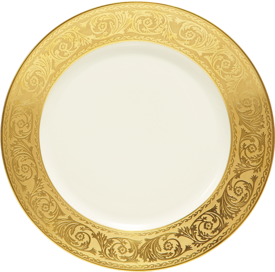 Versailles Gold Dinner Plate - Haviland C Parlon Versailles Gold Dinner Plate (1507x1000), Png Download