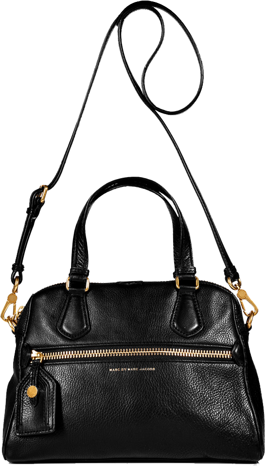 Marc By Marc Jacobs Logo Png Download - Marc Jacobs Black Leather Bag (900x959), Png Download
