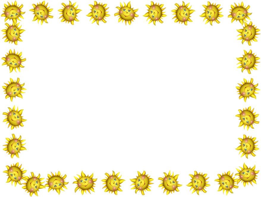 Banana Chip Clipart Banana Chip - Yellow Flower Border Clipart (900x675), Png Download