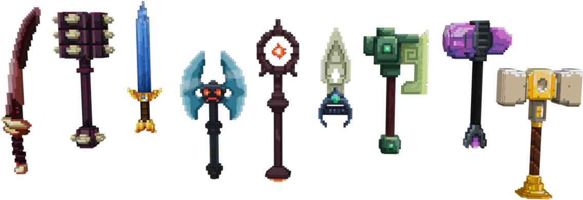 Example Of Weapons [hypixel] Warlords Weapons - Minecraft Warlords Weapons (1191x670), Png Download